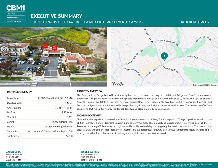 1001 Avenida Pico, San Clemente, CA à louer - Photo du bâtiment - Image 3 de 11