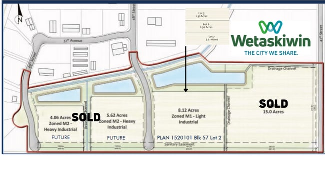 More details for 3501 48 st, Wetaskiwin, AB - Land for Sale