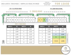 3853 E Craig Rd, North Las Vegas, NV à louer Plan de site- Image 2 de 5