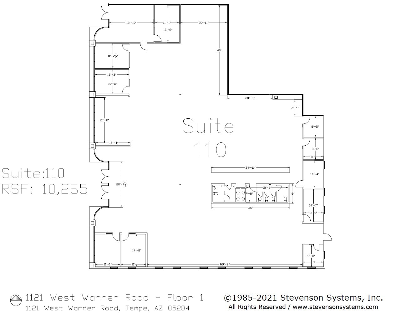 1121 W Warner Rd, Tempe, AZ for lease Floor Plan- Image 1 of 89