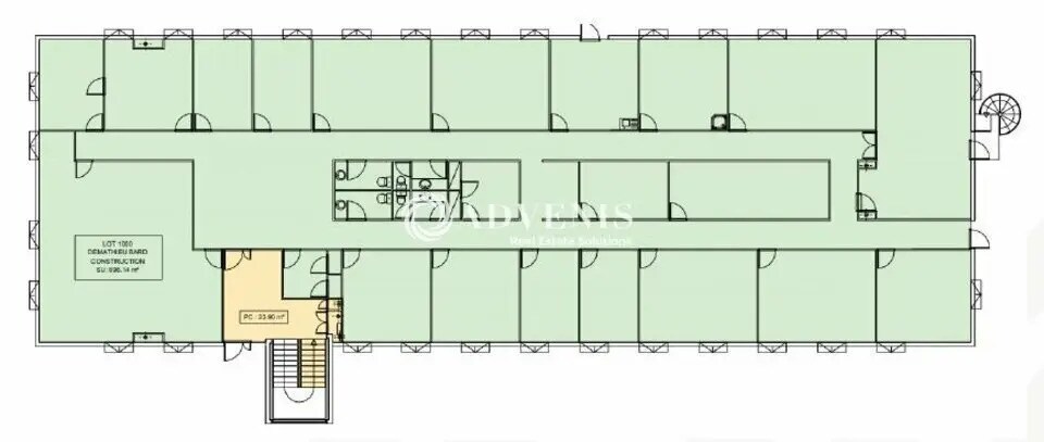 Bureau dans Mérignac à louer - Plan d’étage - Image 2 de 2