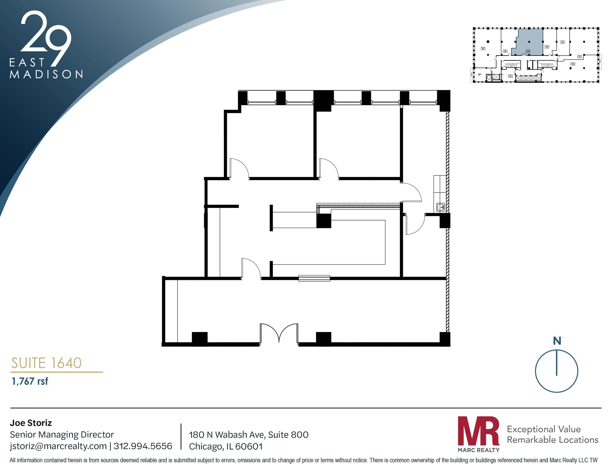 29 E Madison St, Chicago, IL for lease Floor Plan- Image 1 of 4
