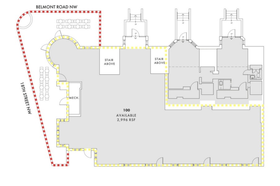 2400 18th St, Washington, DC à louer Plan d  tage- Image 1 de 1