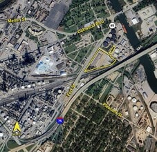 411 S Fort St, Detroit, MI - Aérien Vue de la carte