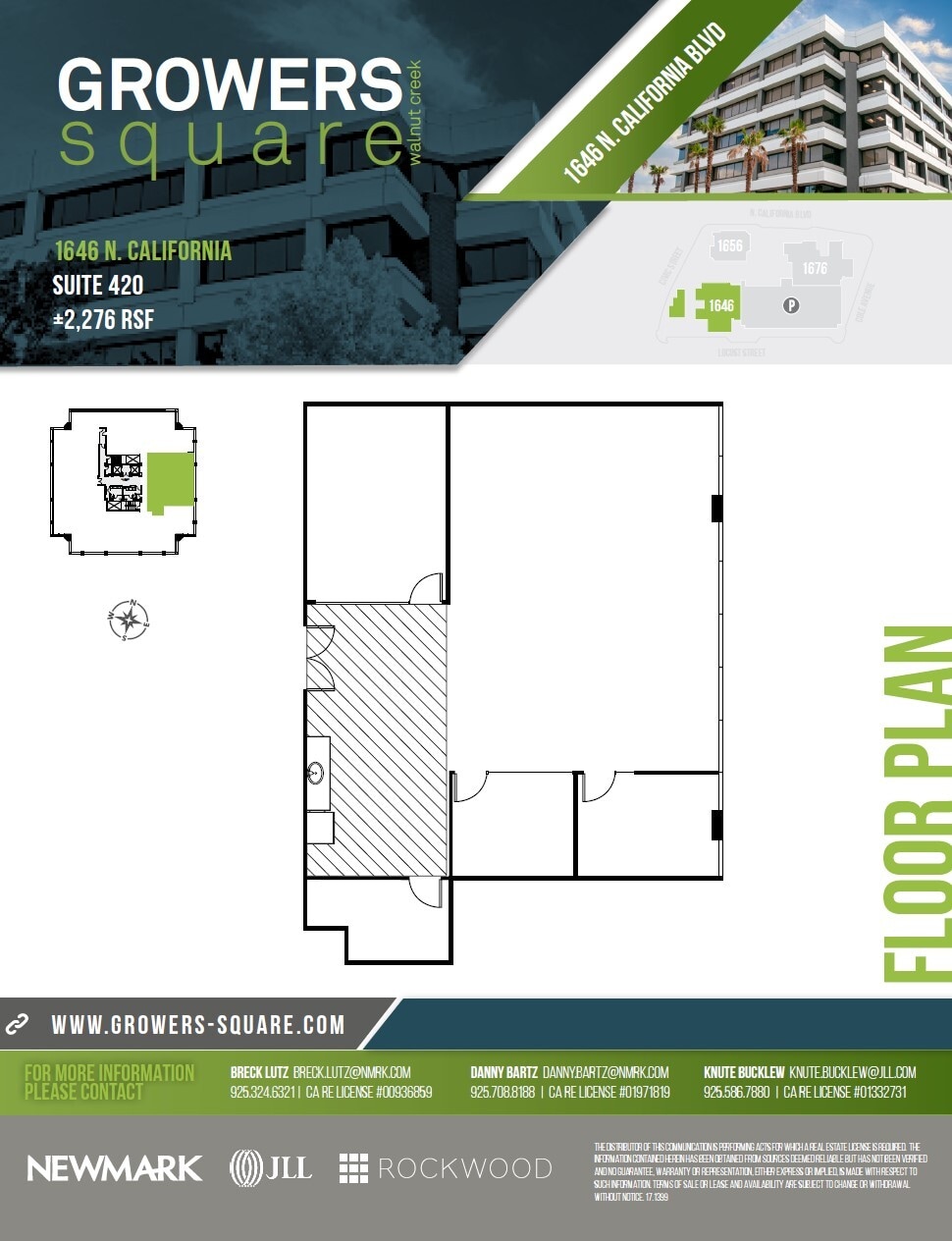 1676 N California Blvd, Walnut Creek, CA for lease Floor Plan- Image 1 of 1
