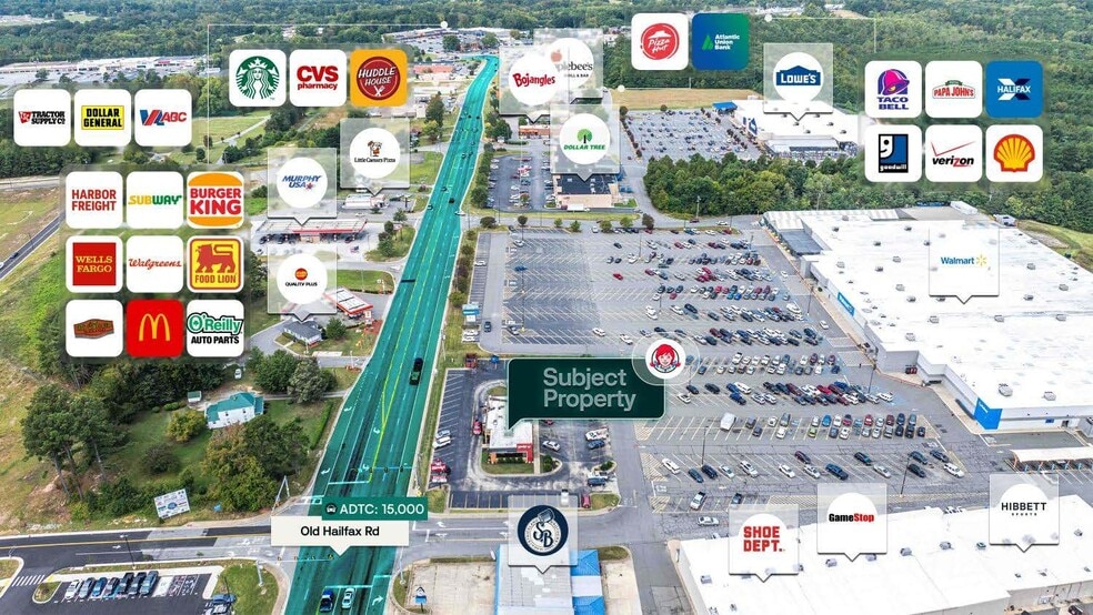 3461 Old Halifax Rd, South Boston, VA à vendre - Aérien - Image 2 de 2