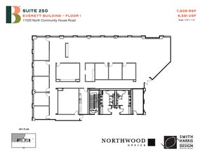 11525 N Community House Rd, Charlotte, NC à louer Plan d’étage- Image 1 de 1