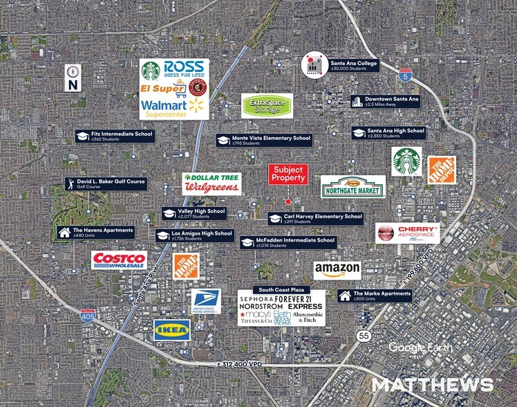 1308-1414 W Edinger Ave, Santa Ana, CA à louer - Photo du bâtiment - Image 3 de 4