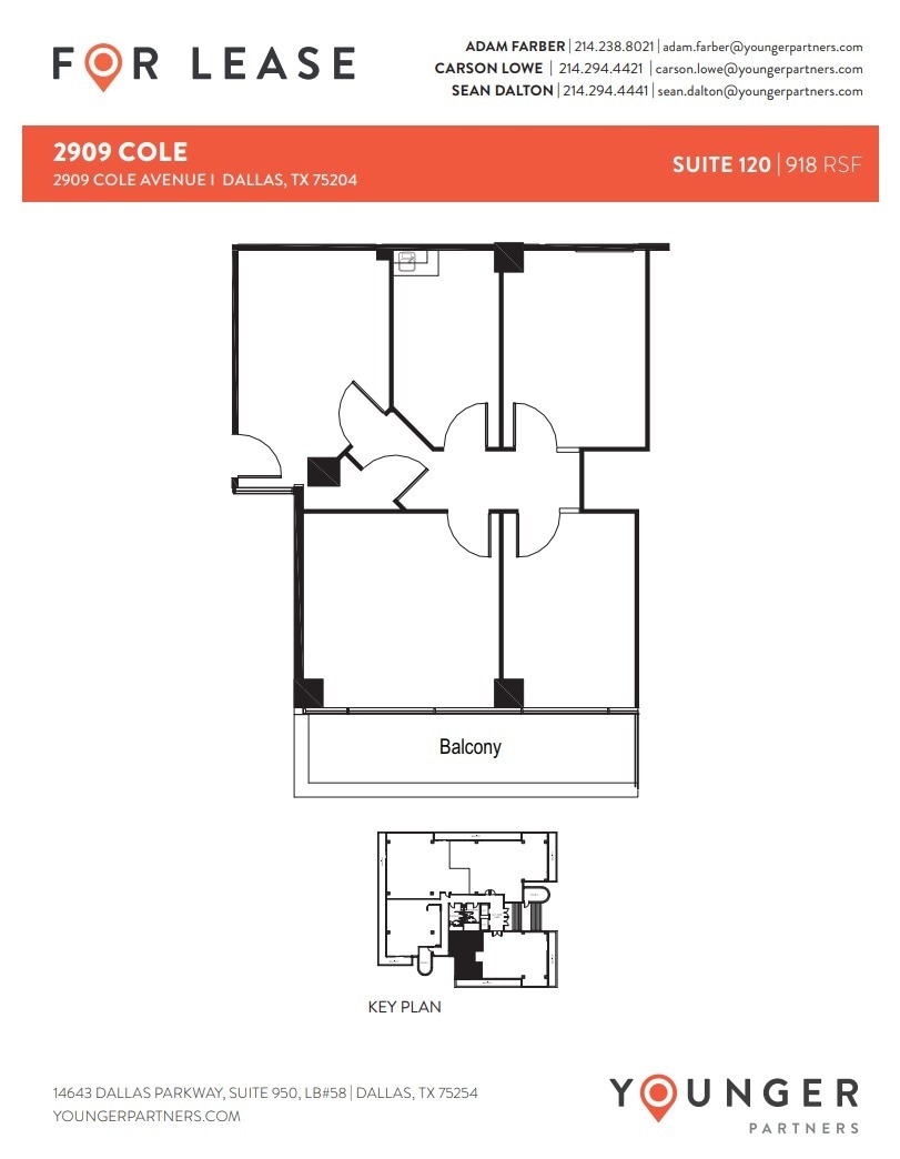2909 Cole Ave, Dallas, TX for lease Floor Plan- Image 1 of 1