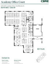 600-650 Academy Dr, Northbrook, IL à louer Plan d’étage- Image 1 de 2