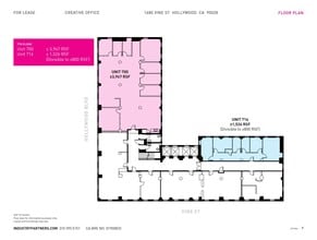 1680 N Vine St, Hollywood, CA for lease Floor Plan- Image 1 of 1