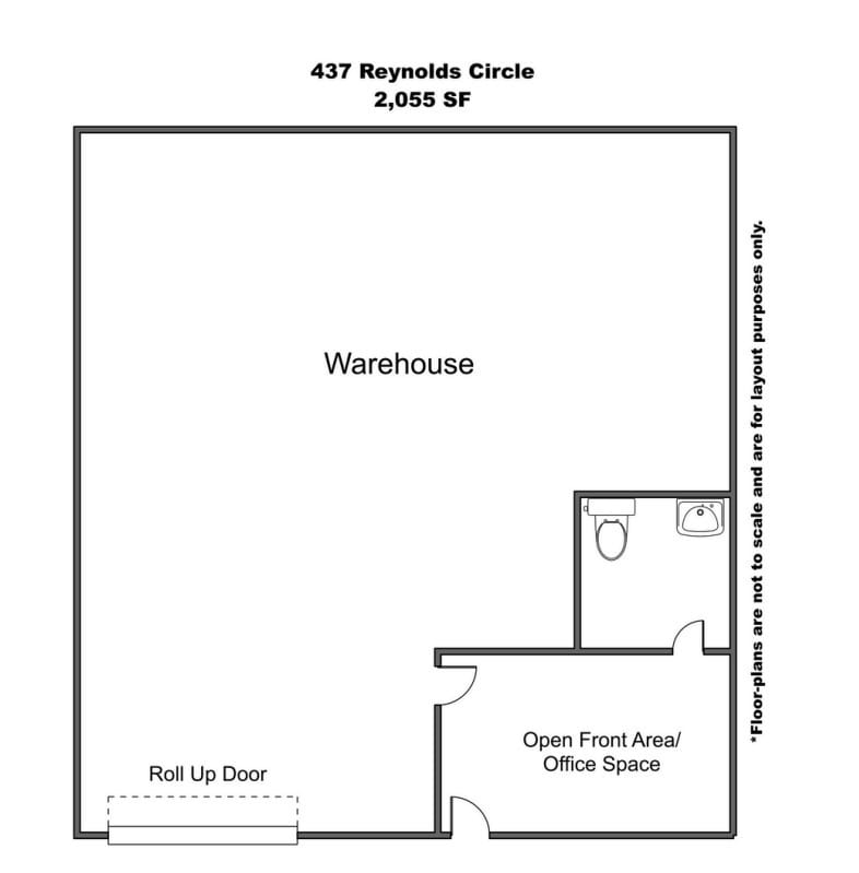 406-499 Reynolds Cir, San Jose, CA à louer Plan d’étage- Image 1 de 1