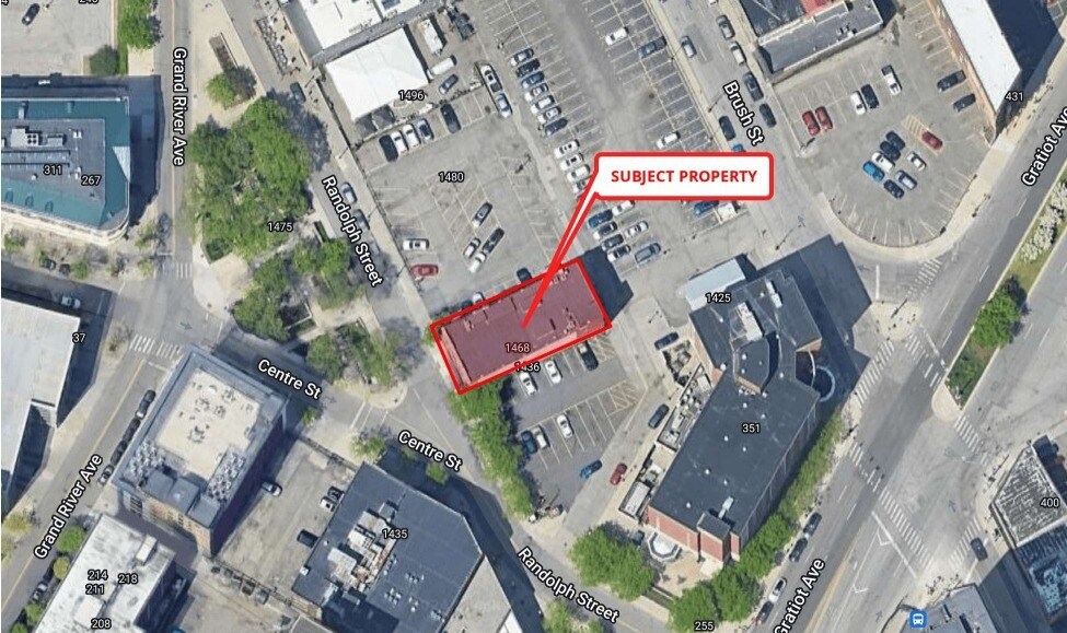 1452 Randolph St, Detroit, MI à louer - Aérien - Image 2 de 2