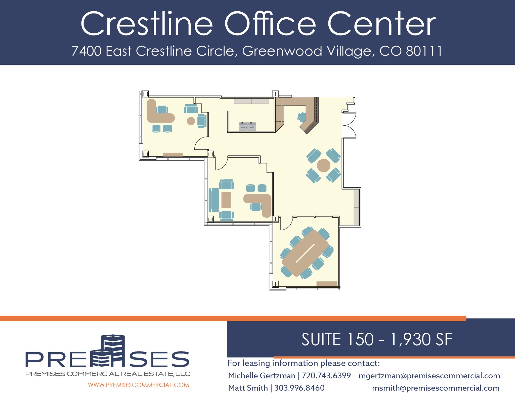 7400 E Crestline Cir, Greenwood Village, CO for lease Floor Plan- Image 1 of 1