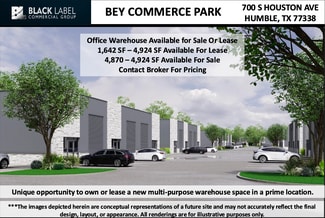 Plus de détails pour Bey Commerce Center – Flex à vendre, Humble, TX