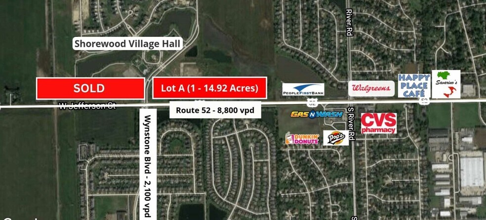 NEC Jefferson St. & Wynstone Blvd, Shorewood, IL à vendre - Photo du bâtiment - Image 2 de 2