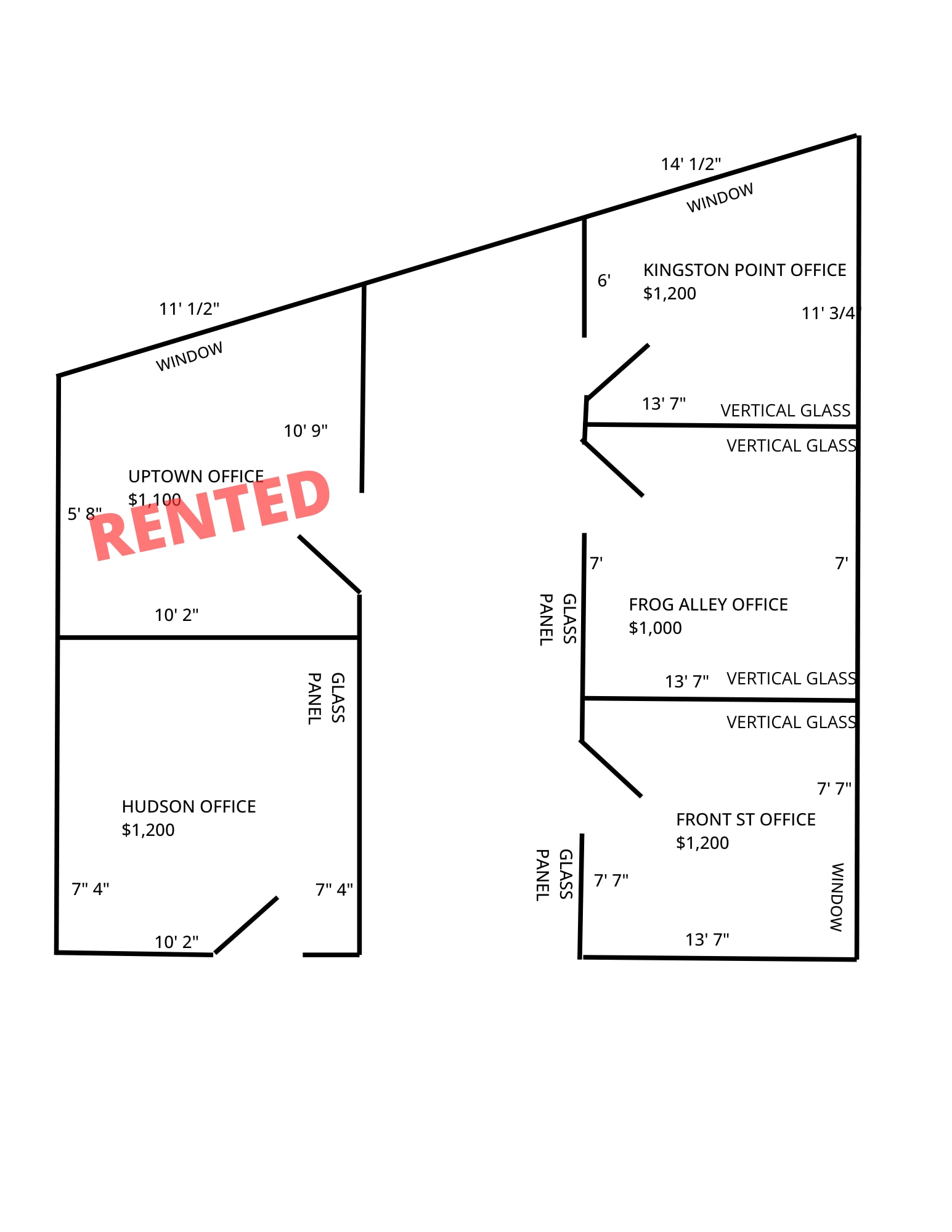 8 N Front St, Kingston, NY for lease Floor Plan- Image 1 of 1