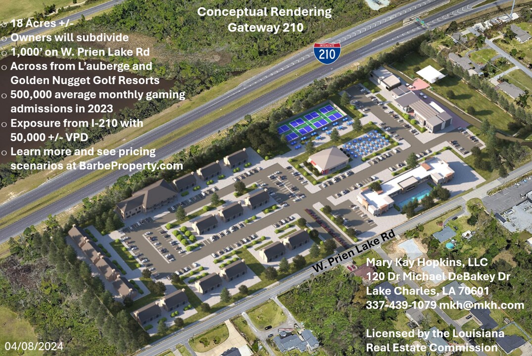 2300 Prien Lake Rd, Lake Charles, LA à vendre Plan de site- Image 1 de 4