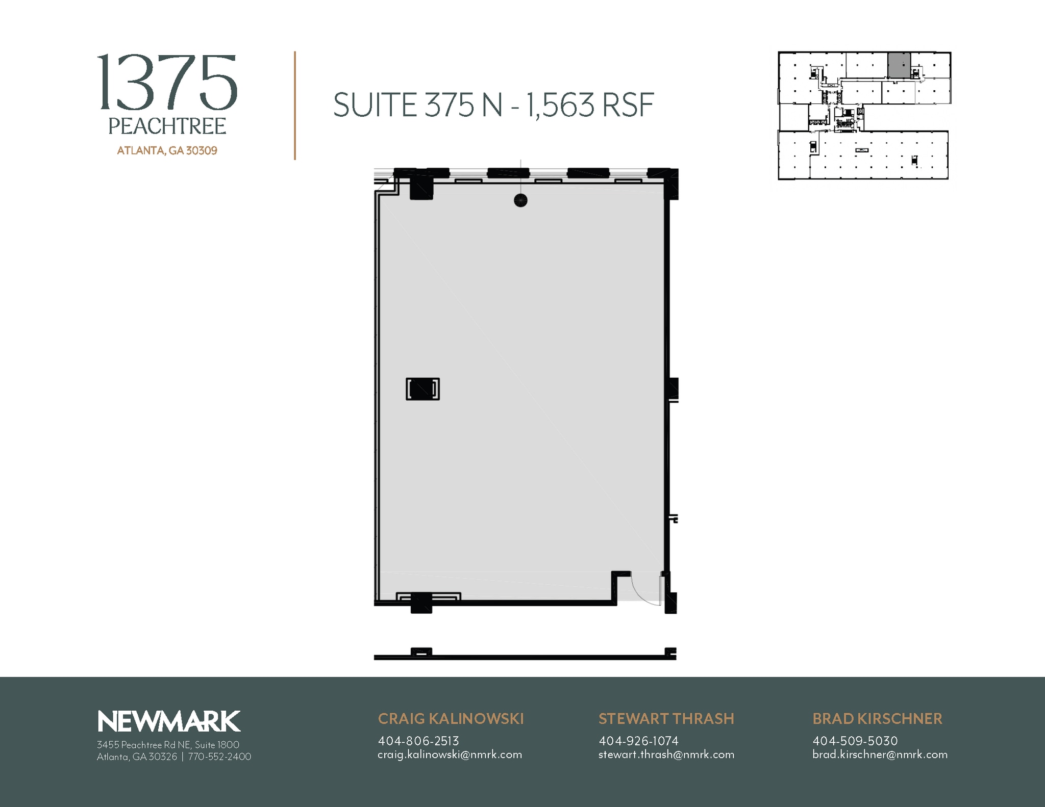 1375 Peachtree St NE, Atlanta, GA à louer Plan d’étage- Image 1 de 1