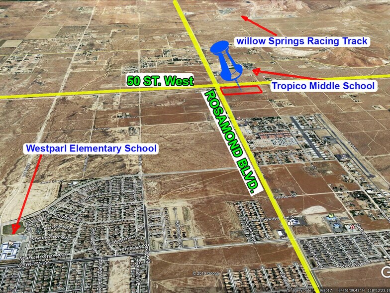 50th St West & Rosamond Blvd, Rosamond, CA for sale - Building Photo - Image 2 of 29
