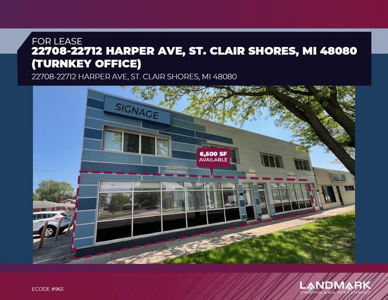 22708-22712 Harper Ave, Saint Clair Shores, MI à vendre - Photo principale - Image 1 de 15
