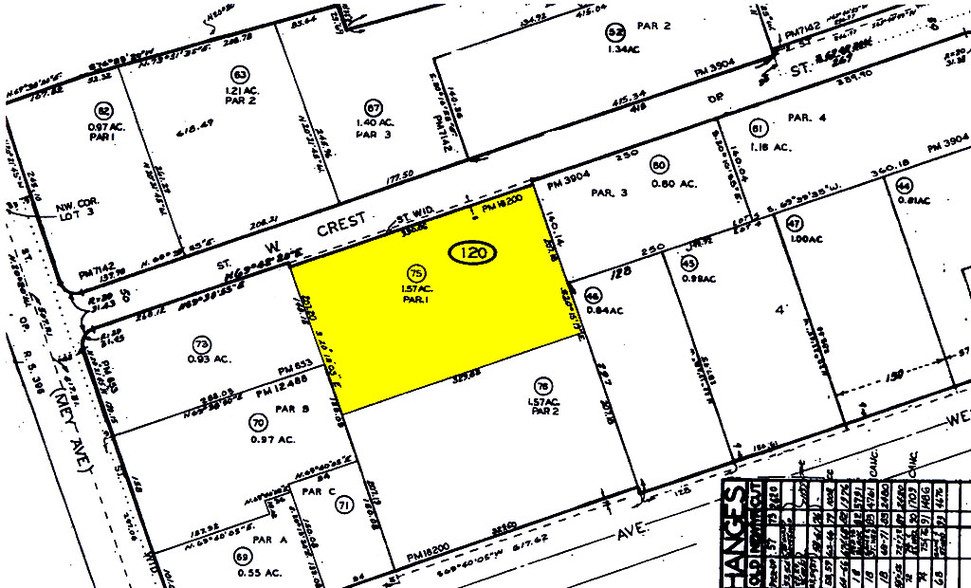 221 W Crest St, Escondido, CA for lease - Plat Map - Image 2 of 15