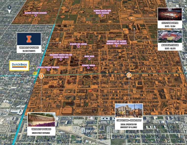 809 W Green St, Urbana, IL for sale - Building Photo - Image 3 of 8