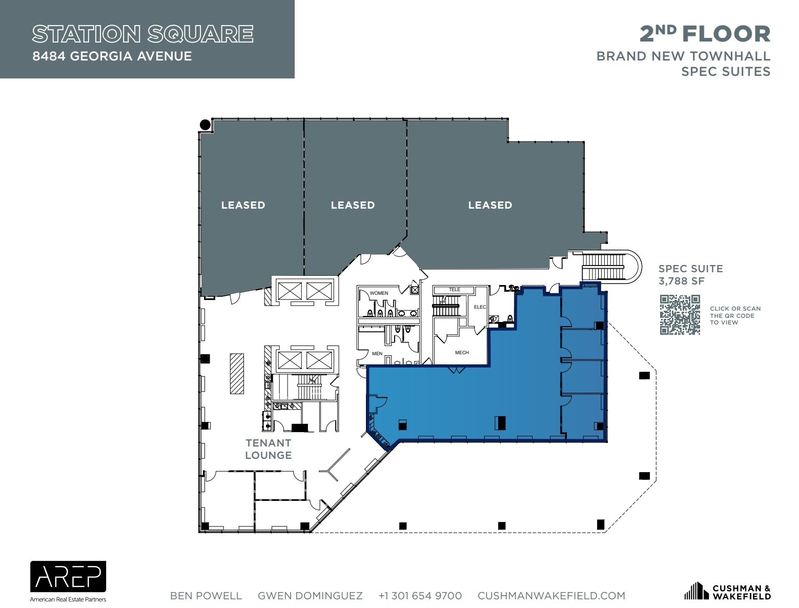 1100 Wayne Ave, Silver Spring, MD à louer Plan d’étage- Image 1 de 1