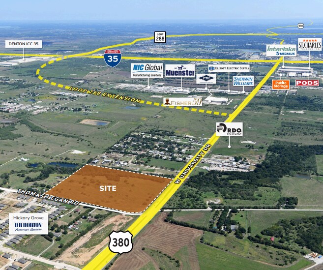 NEC Thomas J Egan Rd & US 380, Denton, TX à vendre - Photo du bâtiment - Image 3 de 4