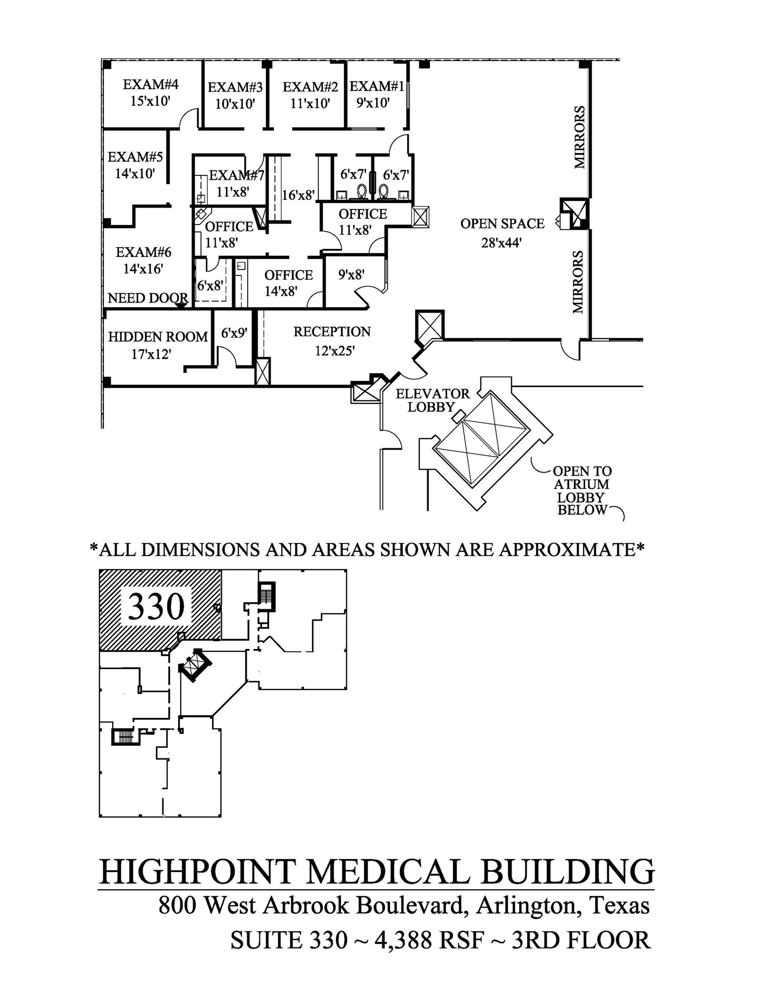 800 W Arbrook Blvd, Arlington, TX à louer Plan de site- Image 1 de 1