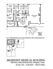 800 W Arbrook Blvd, Arlington, TX à louer Plan de site- Image 1 de 1