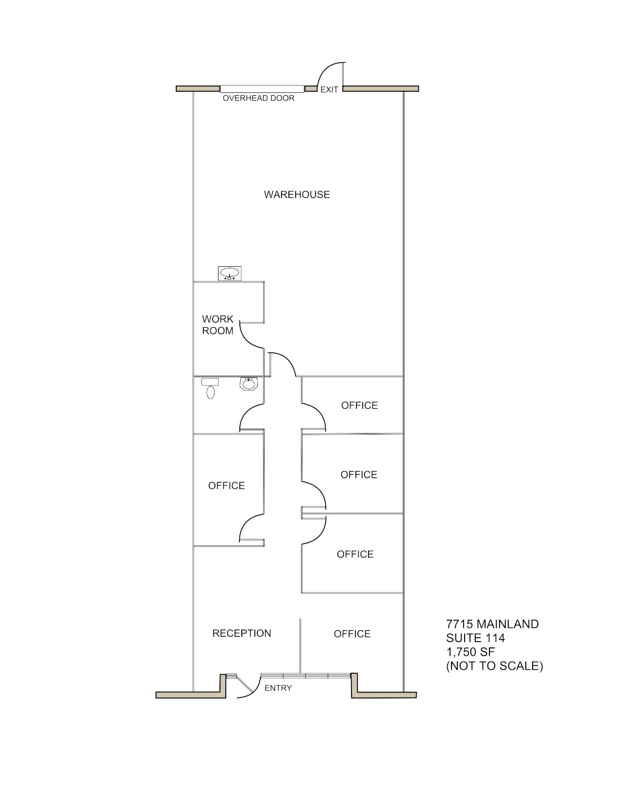 7715 Mainland Dr, San Antonio, TX for lease Floor Plan- Image 1 of 1