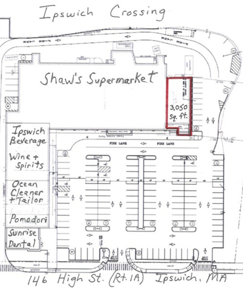 146 High St, Ipswich, MA à louer - Plan de site - Image 2 de 10