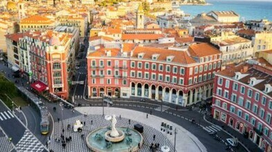 Nice - Aérien  Vue de la carte