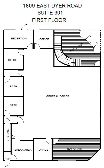 1809 E Dyer Rd, Santa Ana, CA à louer Plan d  tage- Image 1 de 1