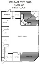 1809 E Dyer Rd, Santa Ana, CA à louer Plan d  tage- Image 1 de 1