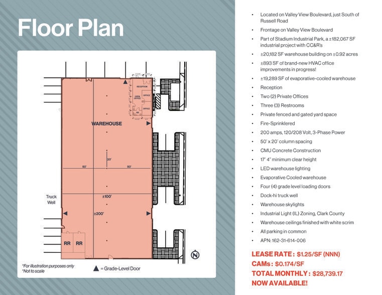 5979 Valley View Blvd, Las Vegas, NV for lease - Floor Plan - Image 3 of 6