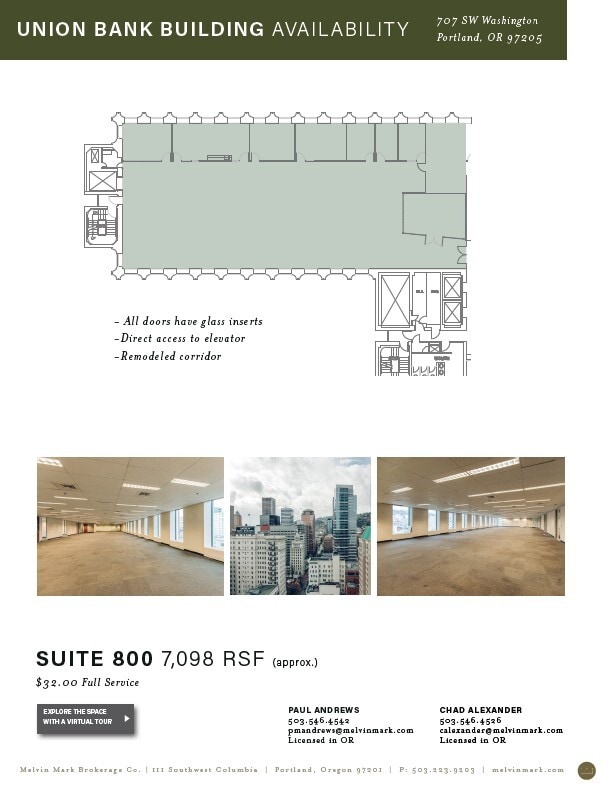 707 SW Washington St, Portland, OR for lease Floor Plan- Image 1 of 5