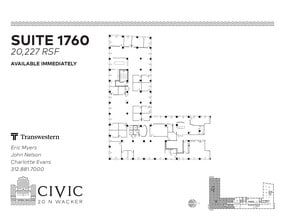 20 N Wacker Dr, Chicago, IL à louer Plan d’étage- Image 1 de 1