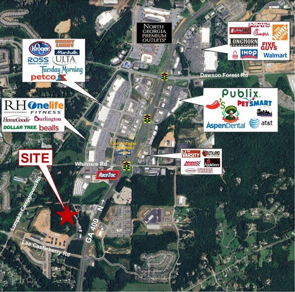 173 Stacie ln, Dawsonville, GA à vendre - Aérien - Image 2 de 4