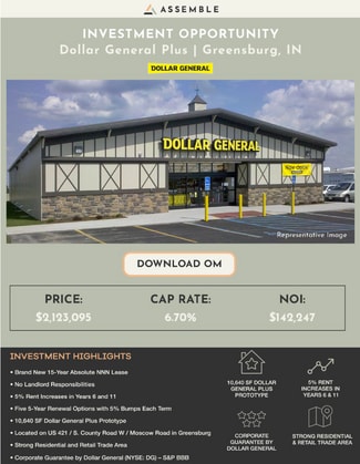 More details for 1115 W Westridge Pky, Greensburg, IN - Retail for Sale