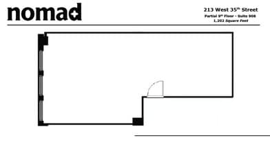 213 W 35th St, New York, NY for lease Floor Plan- Image 1 of 5