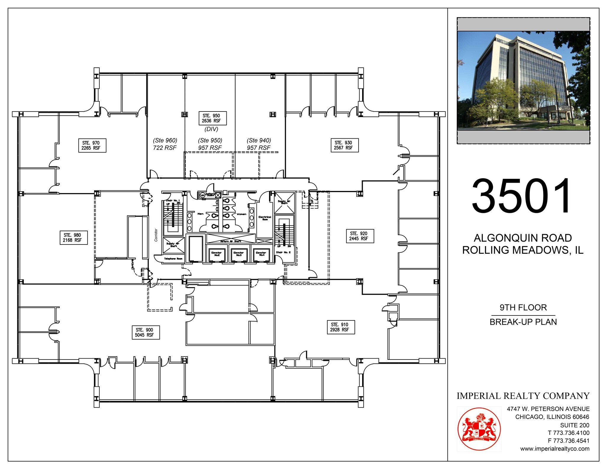 3501 Algonquin Rd, Rolling Meadows, IL for lease Site Plan- Image 1 of 1
