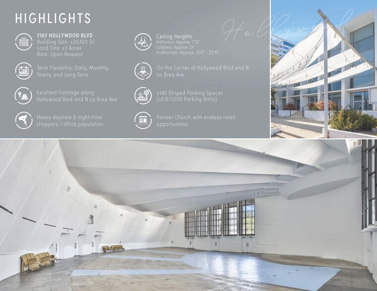 7107 Hollywood Blvd, Los Angeles, CA à louer - Photo du bâtiment - Image 2 de 11