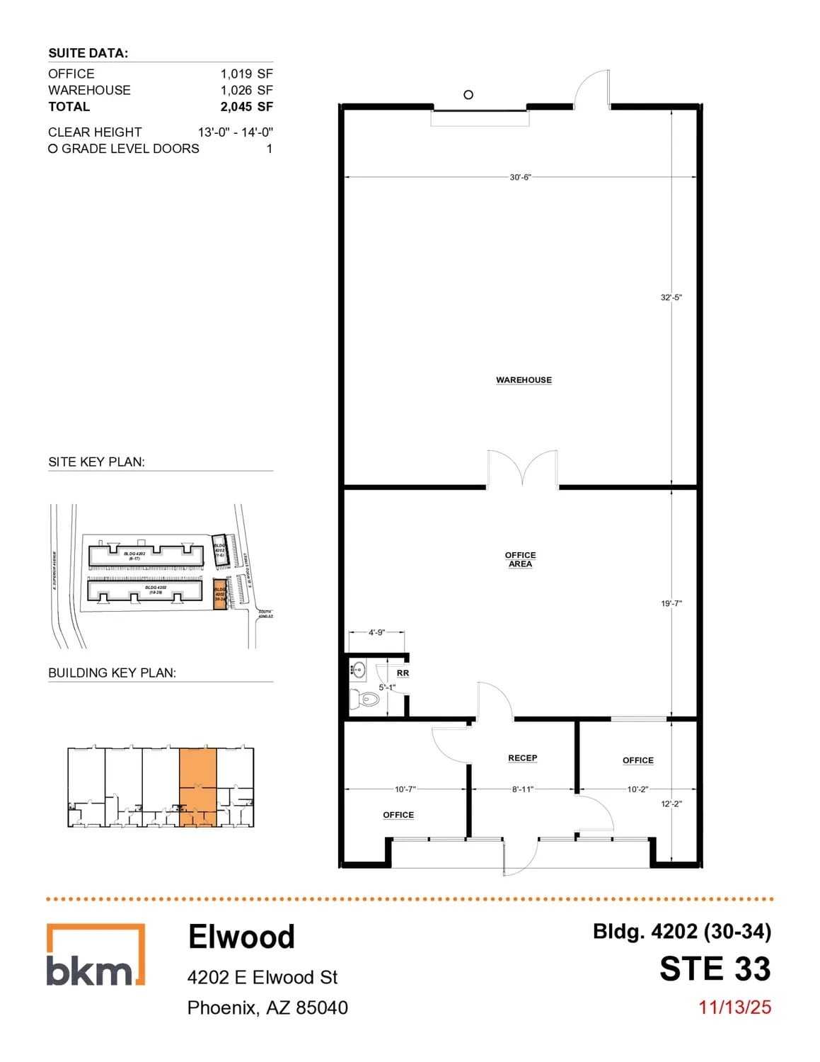 4202 E Elwood St, Phoenix, AZ for lease Floor Plan- Image 1 of 4