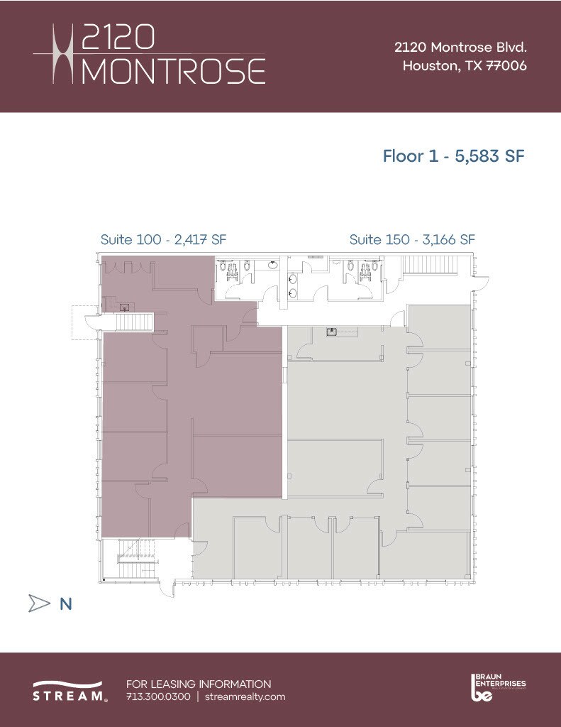 2120 Montrose Blvd, Houston, TX for lease Floor Plan- Image 1 of 1