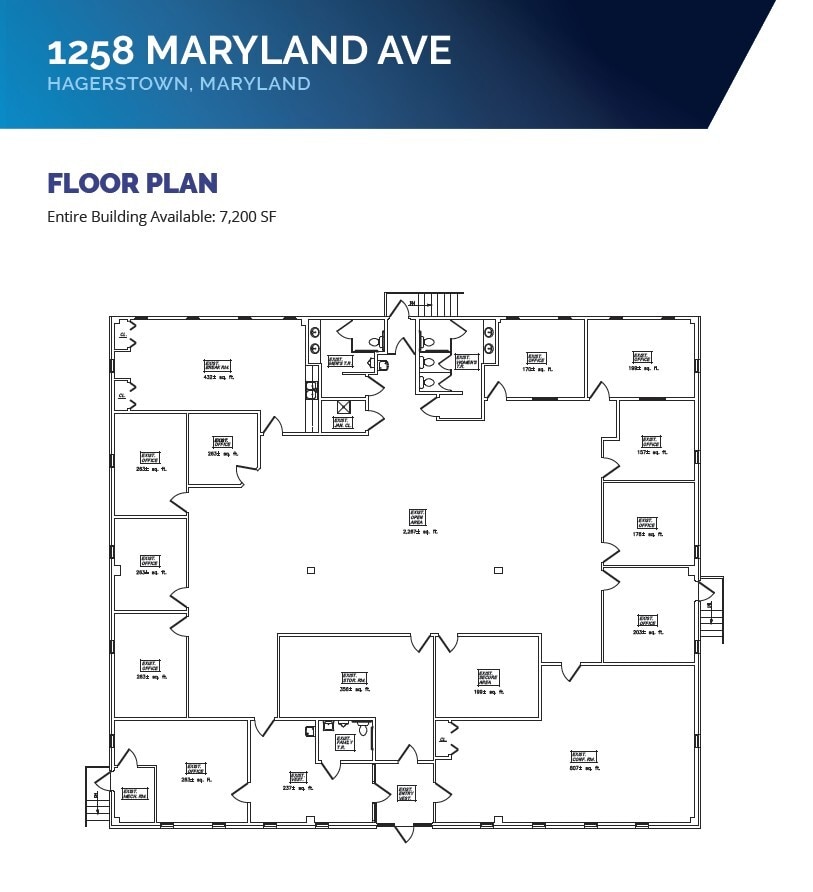 1258 Maryland Ave, Hagerstown, MD for lease Floor Plan- Image 1 of 1