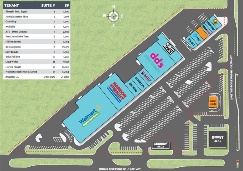 11001 Menaul Blvd NE, Albuquerque, NM for sale - Site Plan - Image 3 of 6