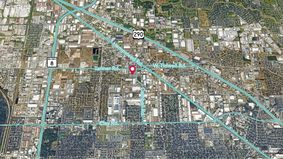5617 Campbell Rd, Houston, TX for lease - Aerial - Image 3 of 8