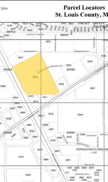 1 Flower Valley Shopping Ctr, Florissant, MO à vendre - Plan cadastral - Image 1 de 1